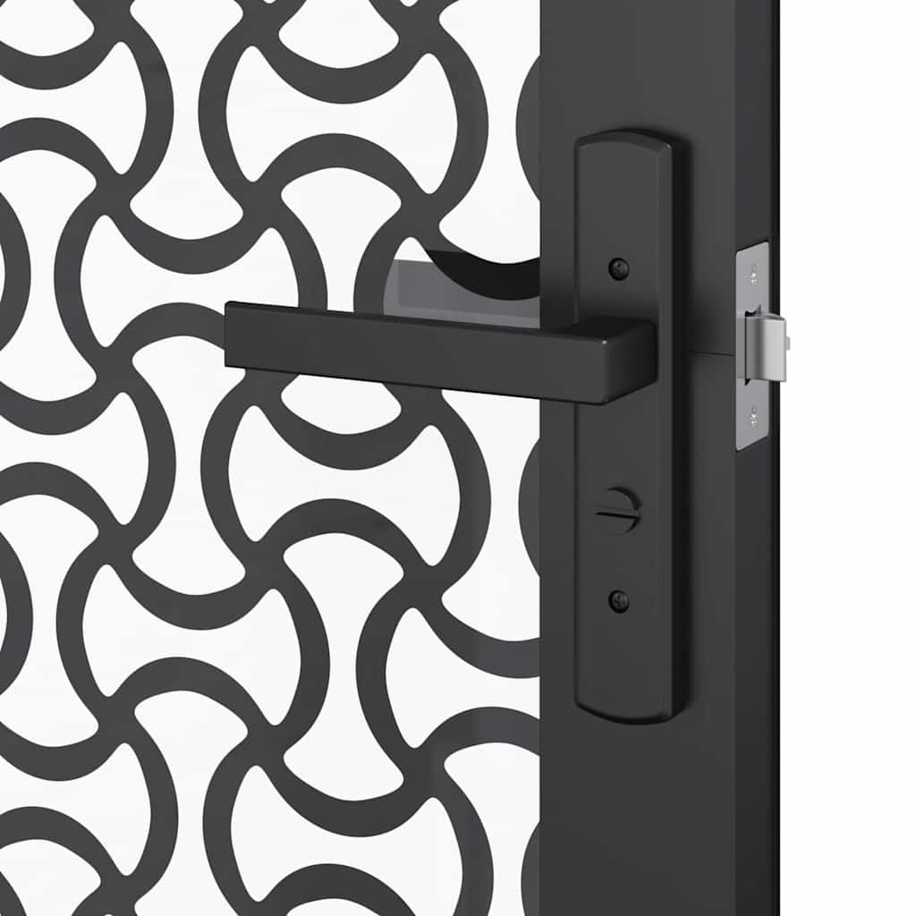 Festnight Puerta Interior de Vidrio Templado y Aluminio 93 x 201.5 cm, Puerta de Cristal, Puerta Interior Moderna, Sólido y Seguro,#2