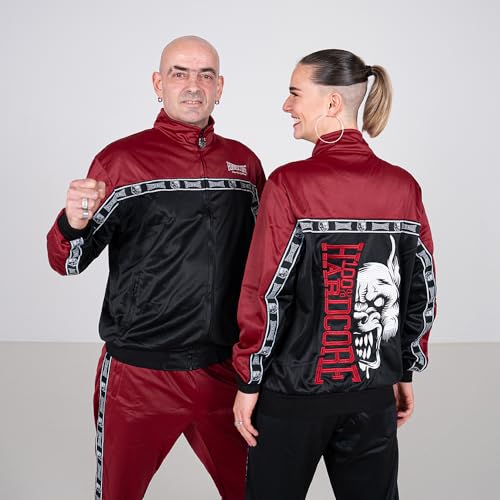 Veste de survêtement Essential 100% Hardcore veste zippée rouge brodée