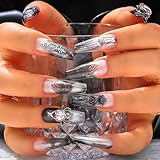 【Emballage】10 pièces d'ongles à presser faits à la main sont équipées d'une boîte d'emballage, qui contient des outils de manucure, y compris 24 morceaux de colle en gelée, 1 lime à ongles, 1 morceau de coton alcoolisé, 1 bâton en bois et une bouteille de colle à ongles. Si vous avez des questions sur le produit, veuillez nous contacter à temps, nous vous contacterons dans les 24 heures.