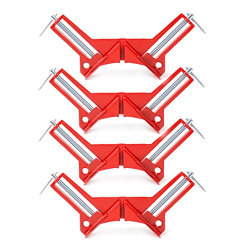 picture frame vise - 4 pcs 90 Degree Right Angle Miter Corner Clamp 3