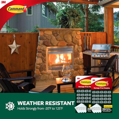 Clips d'éclairage extérieur Command pour illuminer votre terrasse et jardin en été