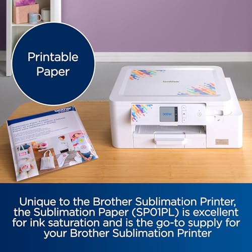 Image of Brother SP1 Sublimation Printer Plus 100 Sheet Genuine (2 Items) | Includes Brother SP1 Sublimation Printer Bundled with One 100-Sheet Pack of Brother Genuine Sublimation Paper, (100 Sheets)