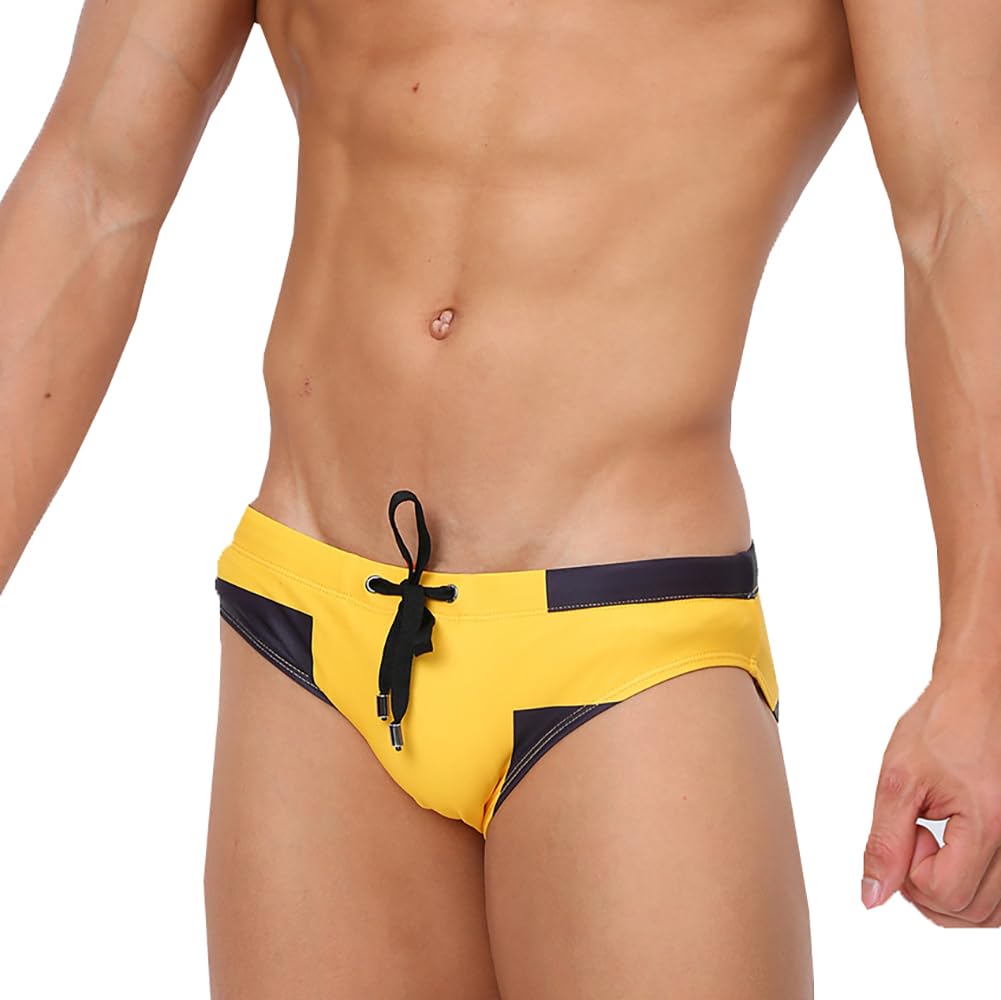 L-Peach Badeanzug Herren Bademode Boxershorts Schwimmen Strand Meer Pool Sport Slip Shorts A Schwarz XXL