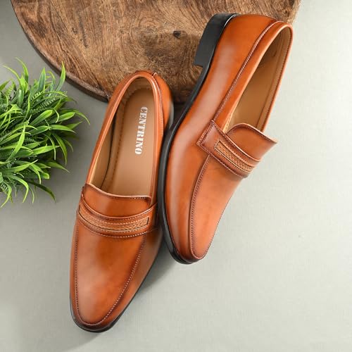 Image of Centrino Mens 6537 Formal Shoe for Men | Soft Cushioned Insole for All-Day Comfort | Stylish & Elegant Design | Perfect for Office, Business Casual & Formal Attire 6537-1 Black 11