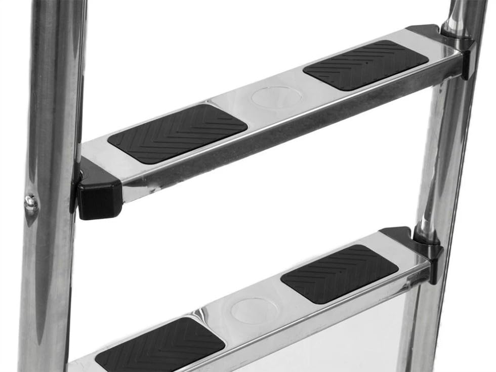 Escalera de acero inoxidable para piscina, 250 lbs, 3 peldaños miniatura 2