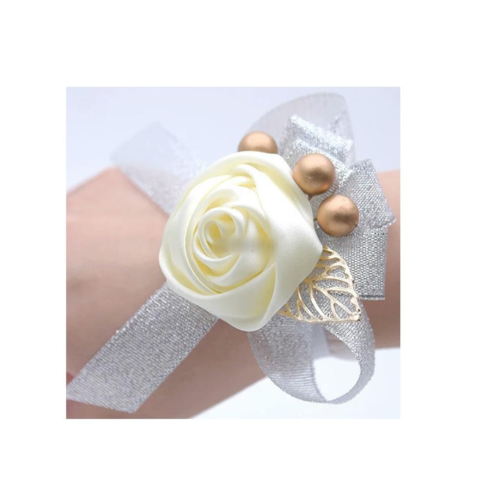 ZBDP - Braccialetto da polso da donna, alla moda, per matrimonio, damigella d'onore, fiore all'occhiello, accessorio per matrimonio