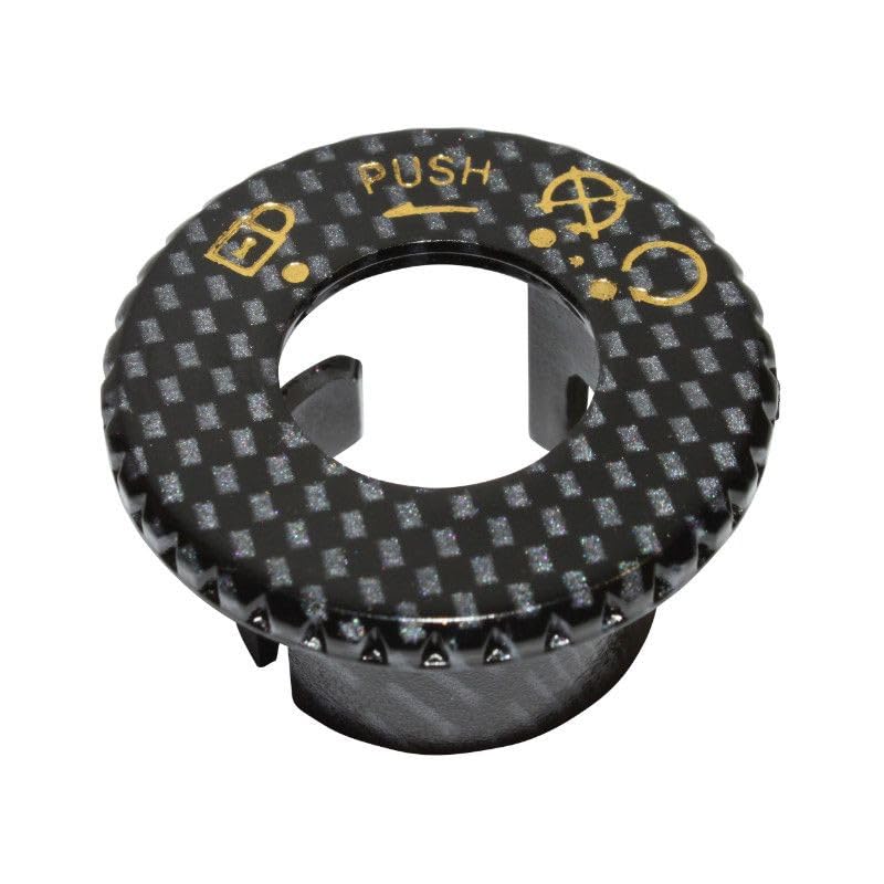 cyclingcolors capuchon de contacteur à clé moto scooter mobylette compatible avec mbk booster stunt yamaha bw's slider carbone