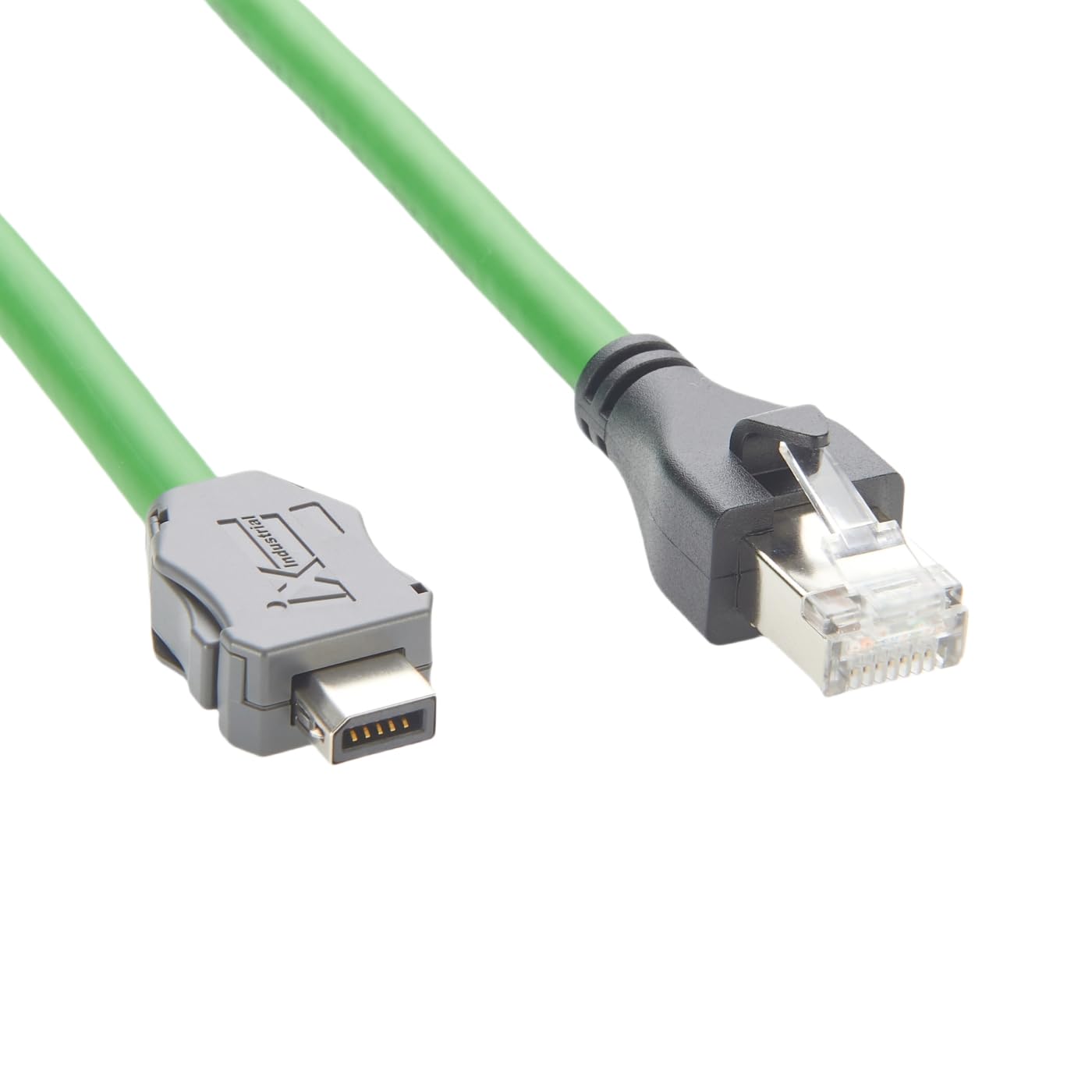 IX Cavo di prolunga Ethernet Cat6A IX40G-B-10S-CV(7.0), chiave B su connettore RJ45, 10 Gbps, schermato SFTP per sistemi di automazione GigE Vision, Machine Vision PLC 2 m