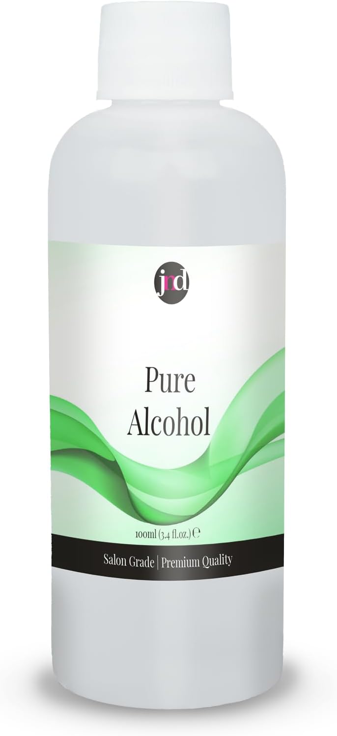 100% Pure Alcohol Prep & Wipe Cleanser Nail Gel Polish Residue Remover (100ml)