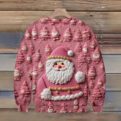 Ugly Christmas Sweater Men Holiday Pullover3
