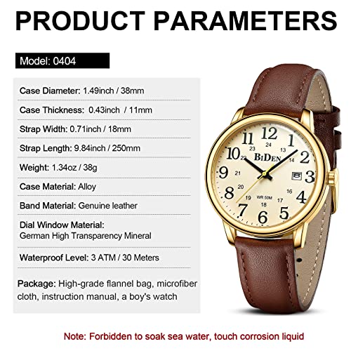 HANPOSH Reloj Hombre Reloj de Cuarzo Analógico 50M Relojes de Pulsera a Prueba de Agua Relojes Geniales con Fecha Reloj de Diseñador de Moda de Negocios Relojes