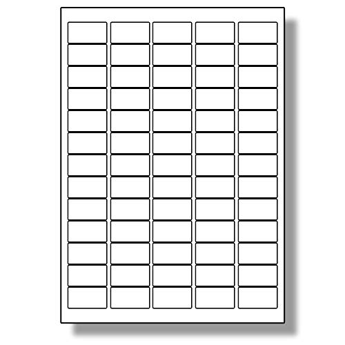 Label Planet® 65 Per Page/Sheet, 5 Sheets (325 Sticky Labels), White Blank Matt Self-Adhesive A4 Address Shipping Stickers, for Laser or Inkjet Printer, UK LP65/38, 38.1 x 21.2 MM, Mail Labelling