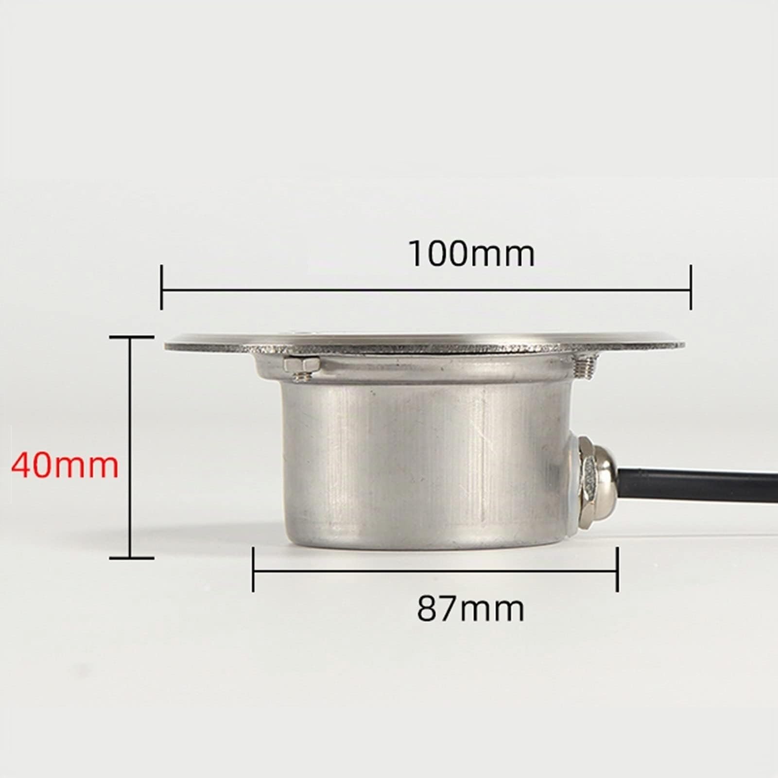 Focos LED Empotrables Suelo 3W Luces Subacuáticas para Piscinas IP68 A Prueba de Agua Foco Incrustado Exterior para Terraza, Jardín, Cubierta (Color: Blanco Cálido, Tamaño:
