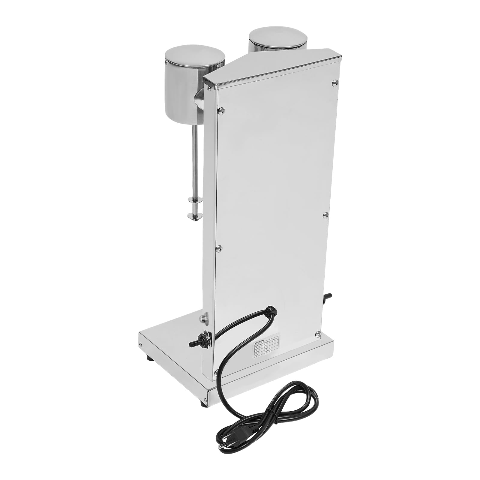 Electric Milkshake Maker Machine, 2x180W Commercial Milkshake Blender Double Head Stainless Steel Smoothie Mixer Malt Blender Machine Drink Mixer for Commercial and Home Use