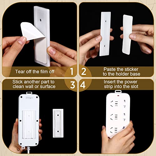 Yinkin 6 Piezas Soportes Adhesivos para Multitomas miniatura 4