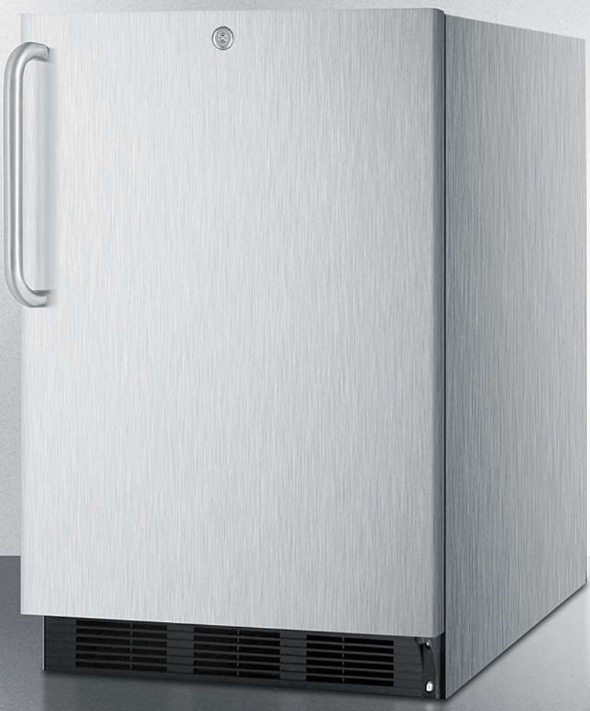 Summit 24” Refrigerator, Built-In, Outdoor Refrigerator, 5.5 Cu.Ft. Capacity, Stainless Steel- Spr7bosst on Fridge.com - View 2