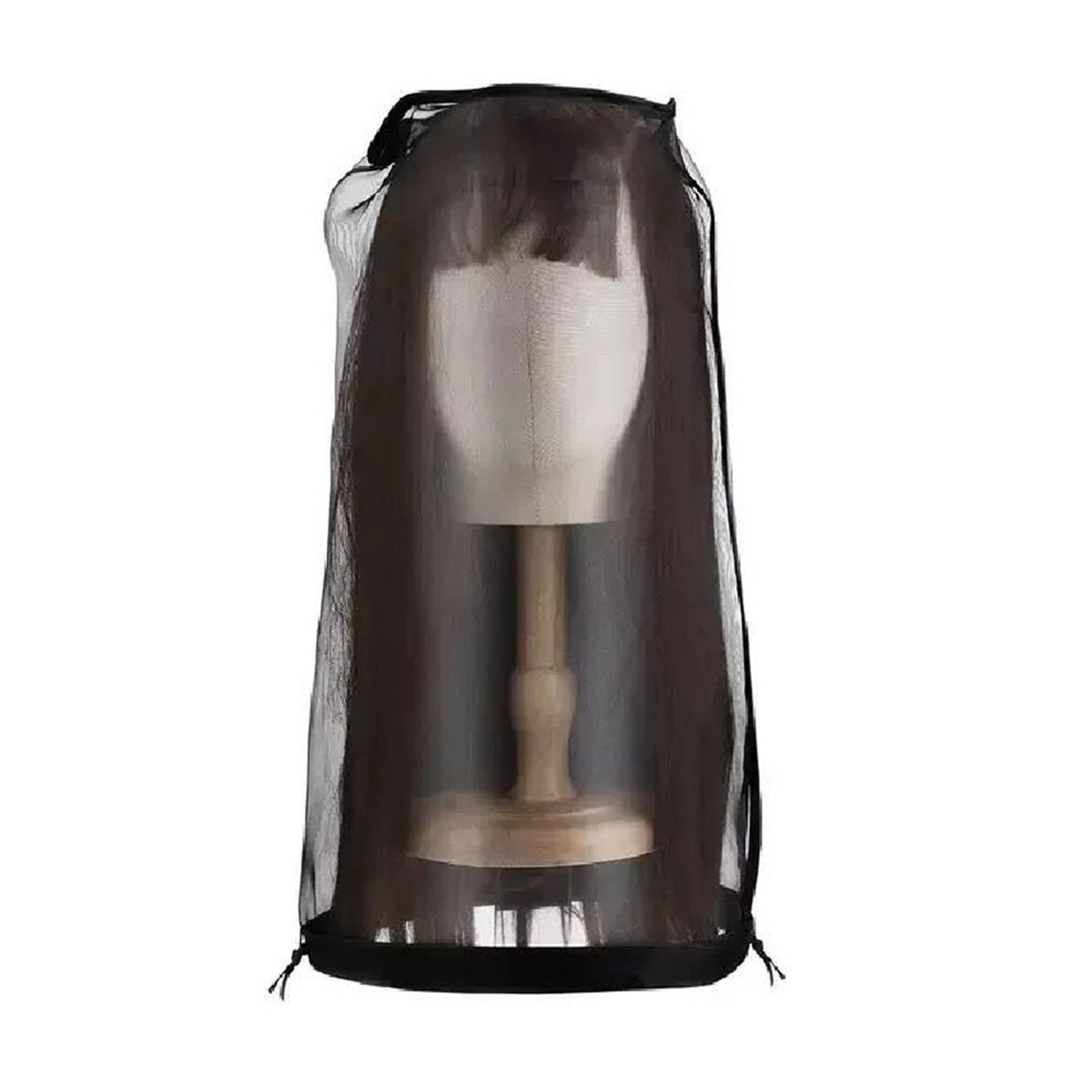 Wig Storage Bag Wig Bags Adjustable Wig Storage for Multiple Wigs with Drawstring Hair Extension Holder Portable Wig Storage Bags for Packaging(1pcblack)