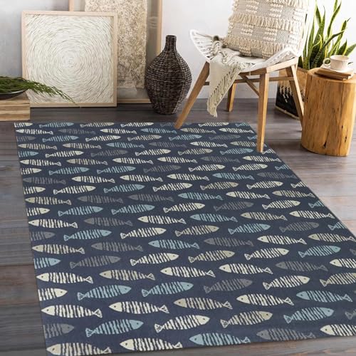 Tapete para Sala 90x150 cm Antideslizante y Lavable miniatura 3