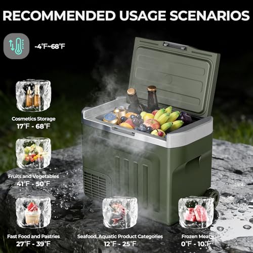 Portable Car Refrigerator Freezer Dual Zone
