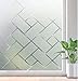 rabbitgoo Window Privacy Film, Frosted Glass Static Cling Window Sticker, Non-Adhesive Sun UV Blocking Vinly Covering for Home Office Bathroom Decorative, 17.5 x 78.7 inches