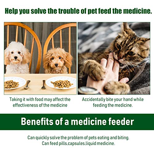 4 Pieces Pet Syringe Pet Pill/Tablet Syringe With Safety Tip Small Animal Pill Shooter Pet Pill Feeding Dispenser For Cats Dogs Birds (White) #TOP3