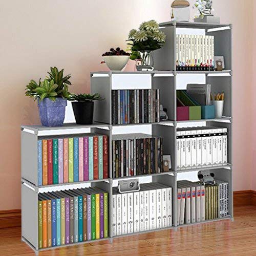 Hosmat 9-Cube Diy Children's Bookcase 30 Inch Adjustable Bookshelf Organizer Shelves Unit, Folding Storage Shelves Unit #TOP2