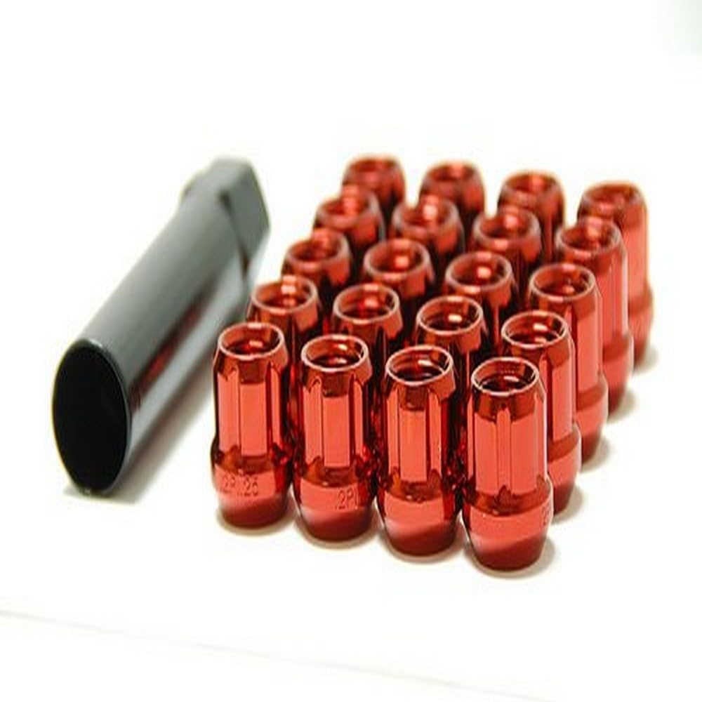 モビリティ SCF-001 レッドホイールセット 10-70-10 Amazon.com: Muteki 31885R Series Chrome Red 12mm x 1.25mm Open End