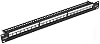 NavePoint 24-Port CAT6 UTP Patch Panel 1U with Keystones, Black