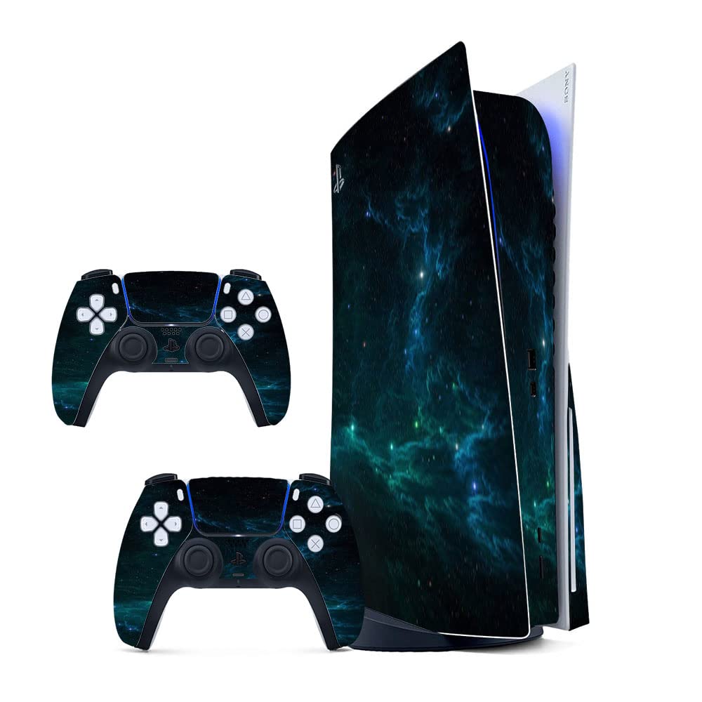 GADGETS WRAP Printed Vinyl Skin Sticker Decal for Sony PS5 PlayStation 5 Disc Edition Console & 2 Controller (Skin Only, Console & Controller not Included.) - Space Light Multicolor (B0BW3WDPK5) Amazon Price History, Amazon Price Tracker