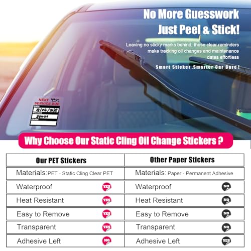 Image of Windshield Sticker Applicator, Stickers Shield for Windshields High Transparent Film Sticker Sheets Static Cling for Stickers, Easy Application, Removal and Re-Application (250 pcs 2x2)