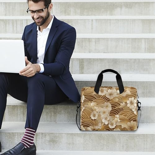 Funda para laptop portátil con asa y correa 15.6 pulgadas miniatura 3