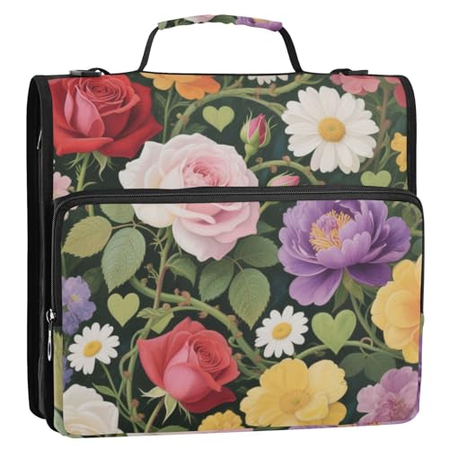 Amooorous Bunter Rosenblüten Ordner HXWJKBKLL0035