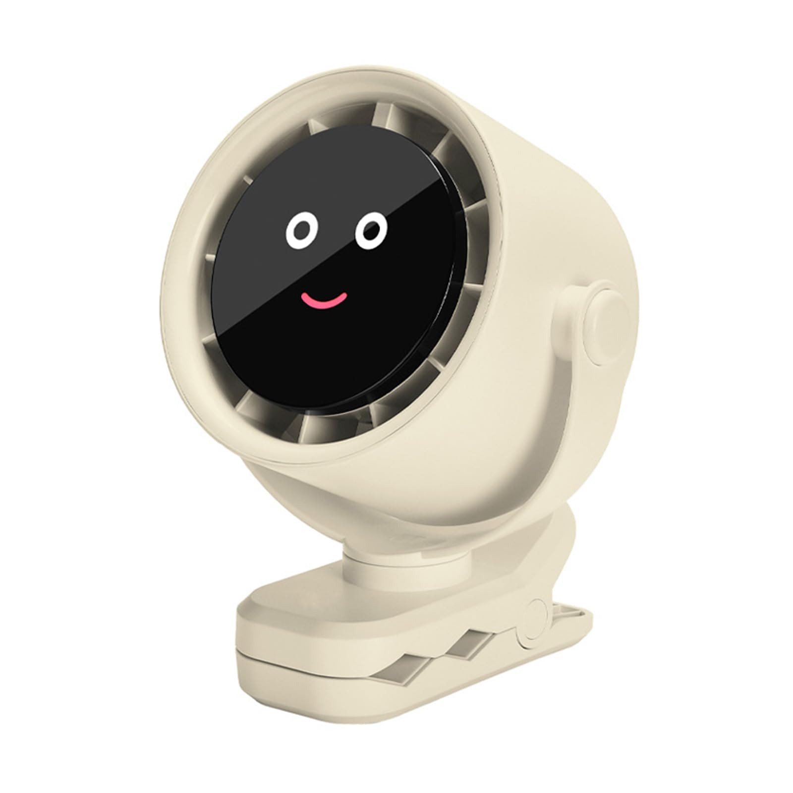 TAZIZI Desktop Cycle Fan USB Charging Digital Display High Speed Desktop Large Angles Digital Display for Bedroom Rechargeable