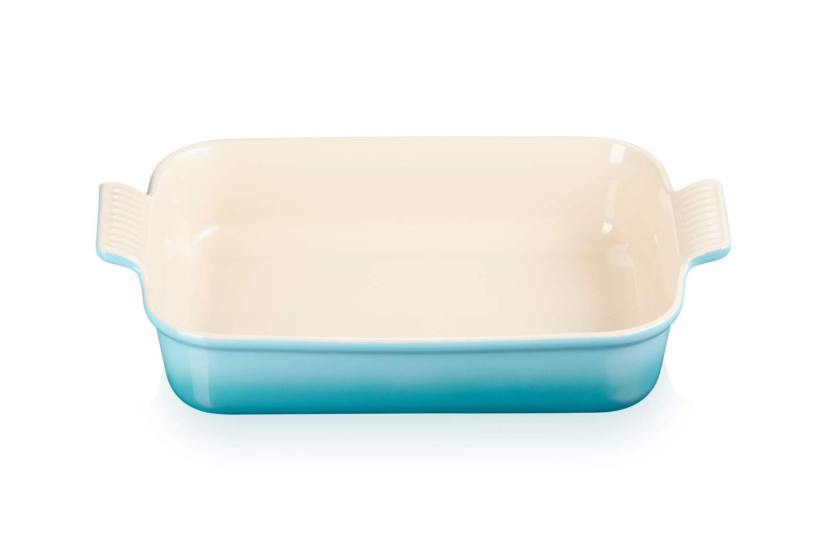 Le Creuset Rechteckige Auflaufform Tradition aus Steinzeug, 32 cm, 2.31 kg, Karibik, 71102321700001