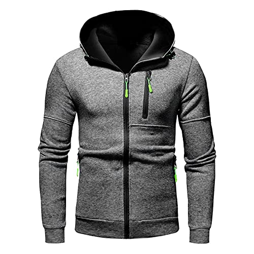 Sweatjacke Herren Hoodie mit Reißverschluss Kapuzen Sweatjacke Herren mit...