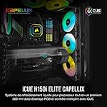Corsair-iCUE-H150i-ELITE-CAPELLIX-CPU-liquid-cooling-33-ultra-bright-CAPELLIX-RGB-LEDs-three-120-mm-PWM-fans-of-the-ML-RGB-400-to-2400-rpm-including-Corsair-iCUE-Commander-CORE-Black