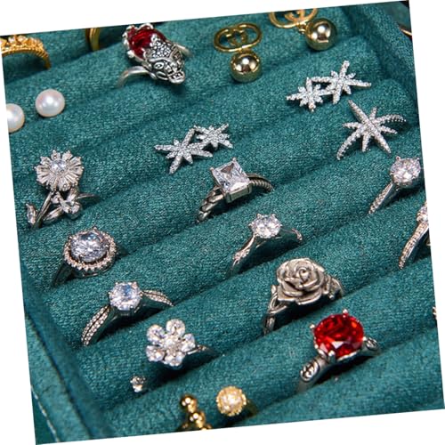 Boîte de rangement bijoux spacieuse avec compartiments pour bagues et bracelets - 7