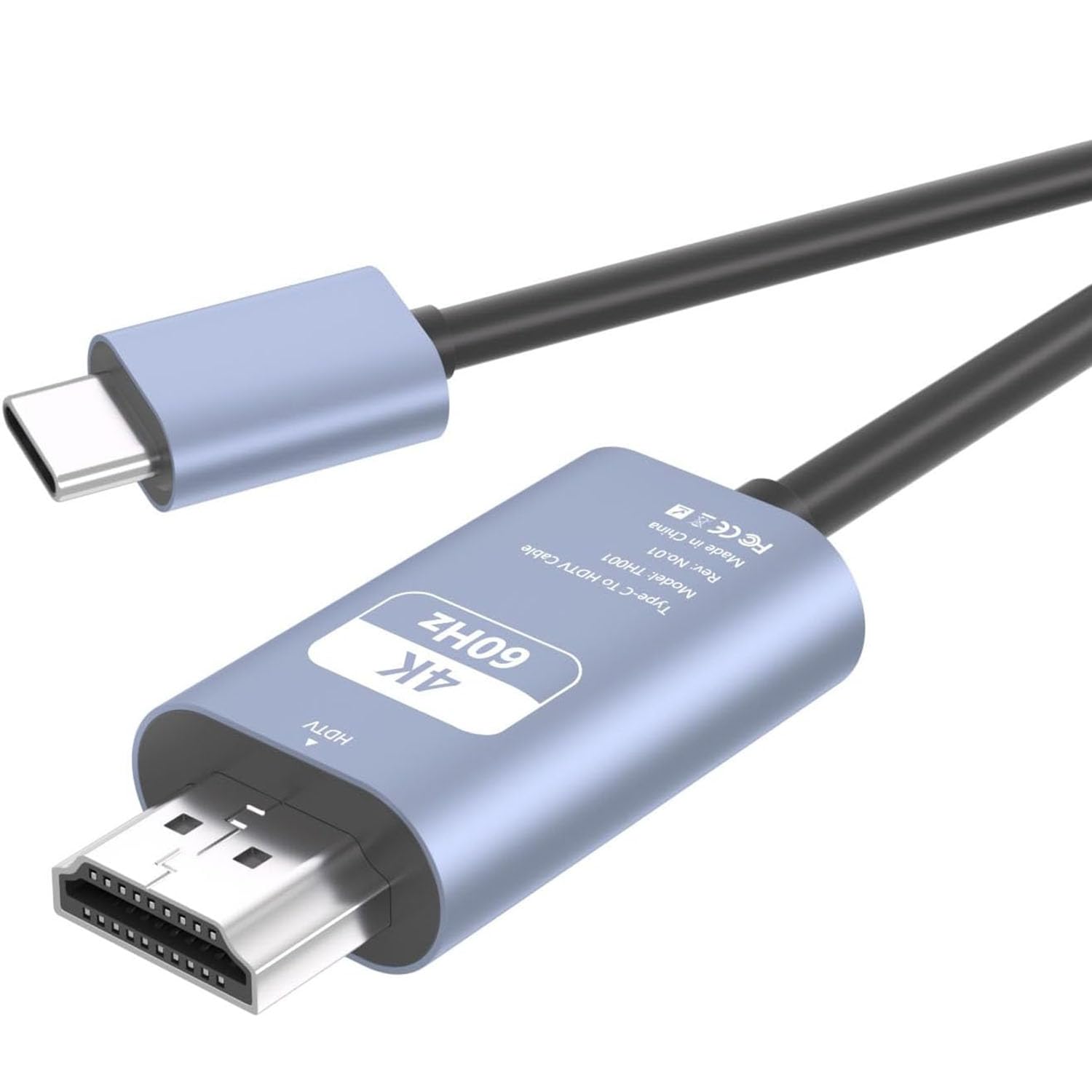 Amazon | USB Type C HDMI 変換ケーブル - 2M 【4K@60Hz映像出力