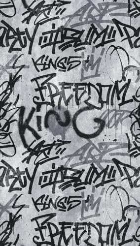 Livingwalls Papel pintado fotográfico Graffiti 382511, moderno, para habitación juvenil, 1,59 x 2,80 m, fabricado en Alemania
