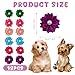 36Pcs Dog Bows Puppy Bow Small Size Dog with Rubber Band Flower Pearls Butterfly Mini Dog Hair Bows Pets Cats Grooming Accessories for Halloween Christmas Party Birthday