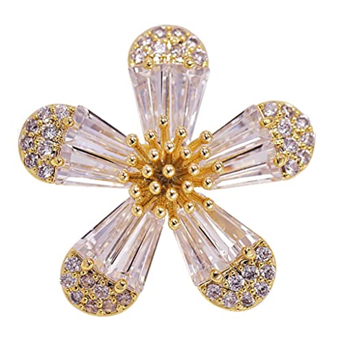 Petite broche feuille boucle de boucle fixe en finition de style japonais
