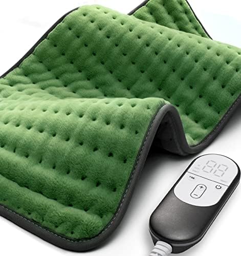 Heating pad for Back Pain Relief, Heating Pads for Neck, Shoulder, Abdomen, Fathers Mothers Day Gifts for Women, Men, Dad, Mom, Auto-Off,Machine Washable, Moist Dry Heat Options, Extra Large 12"x24"