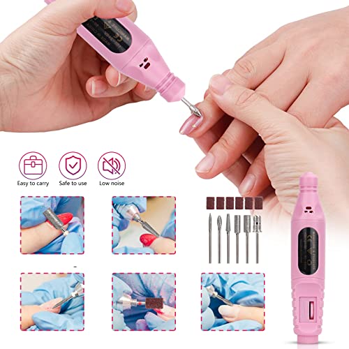 Nail Practice Hand For Acrylic Nails, Flexible Nail Hand Practice Training Kits, Rubber Fake Nail Hand To Practice Fake Nails With Nail Drill, Nail Dryer Lamp, 12 Colors Acrylic Powder Beginners Kit #TOP1