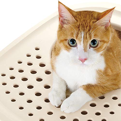 Caja sanitaria cerrada para gato rosa salmón miniatura 7