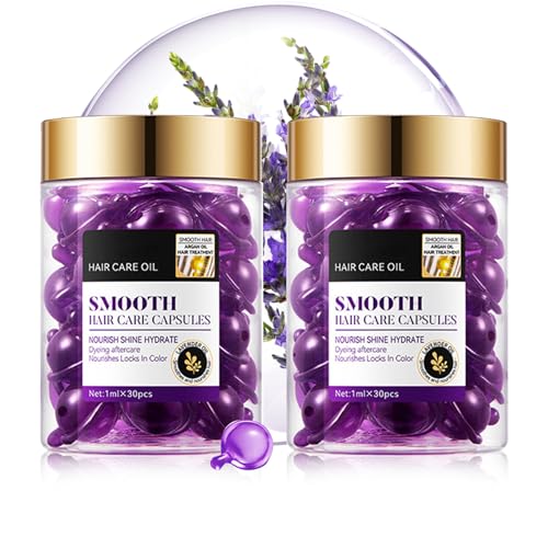 DWDiWen 60PCS Hair Serum Oil Capsules, Moisturizing Hair Serum for