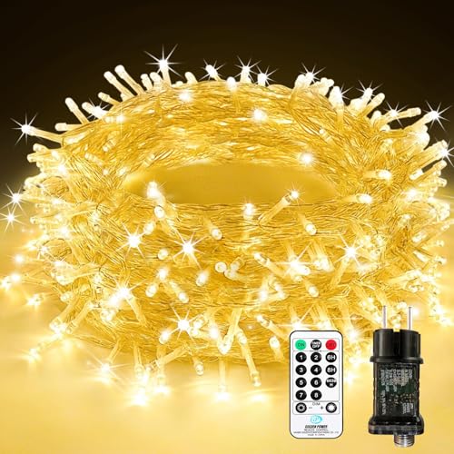 LED Lichterkette Außen Strombetrieben, 30M 300 LED Lichterkette...