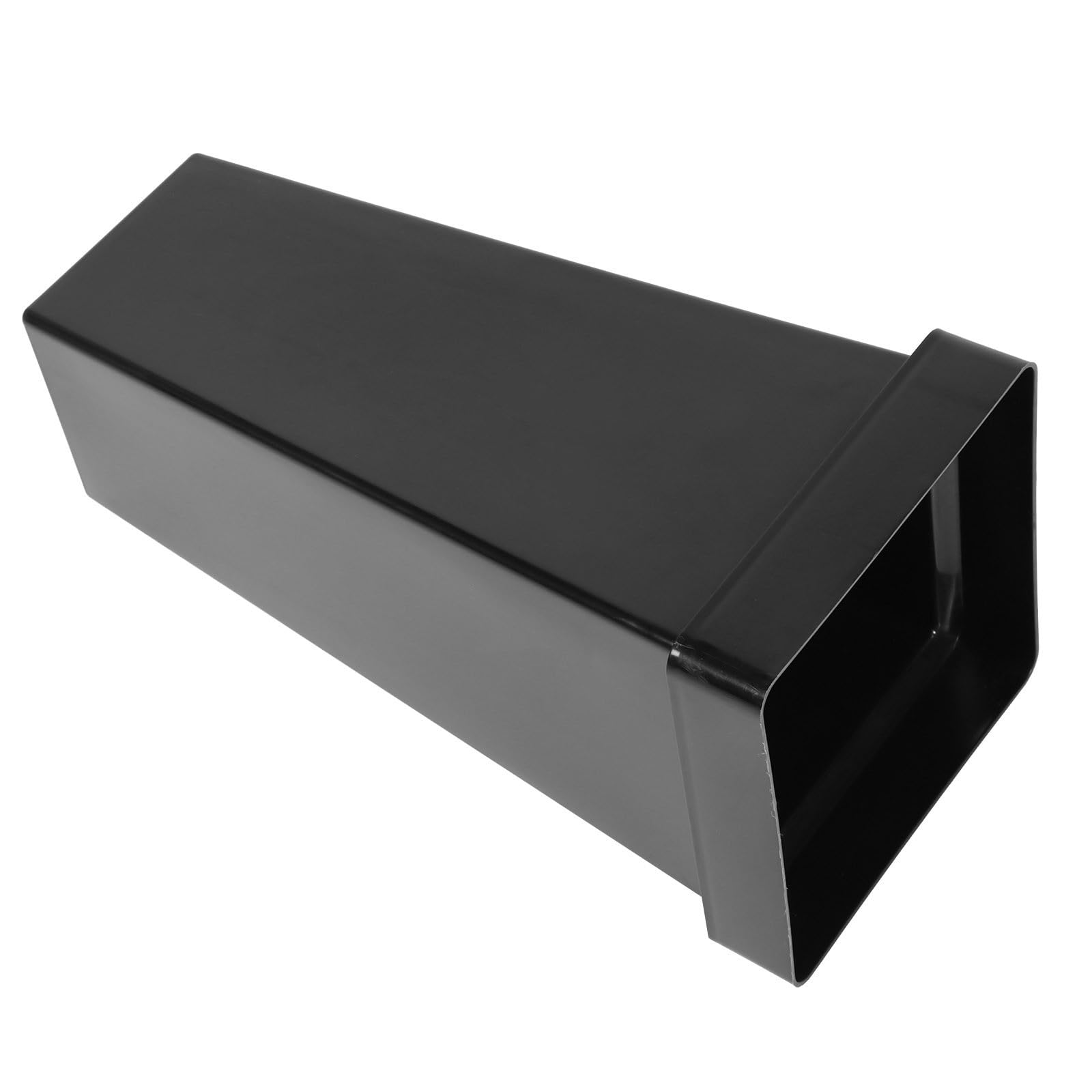 Cubo de plástico negro para flores y ramos de acabado minimalista