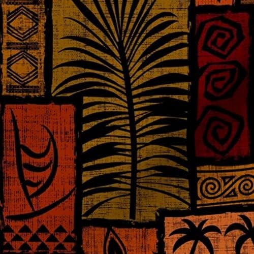 Miniatura 6 de Spoonflower Tela  Negro polinesio hawaiano hawaiano Tiki Tropical Retro Impreso en tela Minky por The Yard  Cobijas de bebé Coser Edredón de felpa