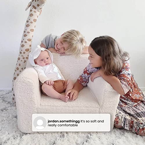 Image of Delta Children Cozee Sherpa Chair, Cream