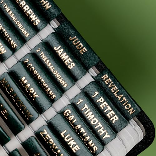 Image of UPAFEXXI-Leather Bible Tabs for Women and Men, Gold Foil Lettering